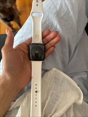 Smartwatch with White Sport Band